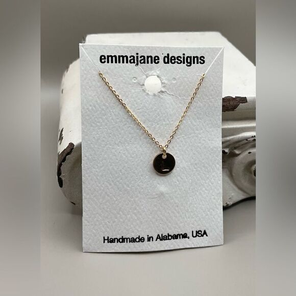 “L” NEW Monogram Initial Letter Gold Tone Necklace & Charm NWT - Picture 7 of 8